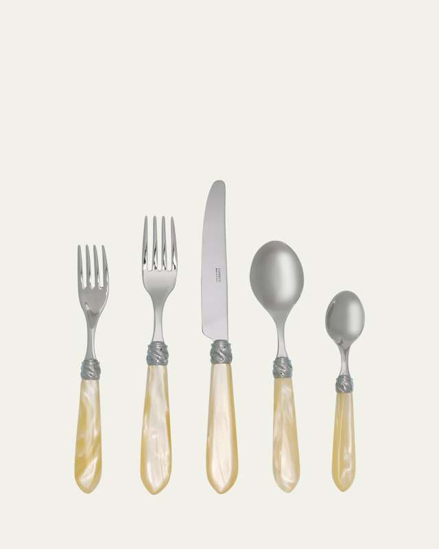 Diana 5-Piece Place Setting, Pearl